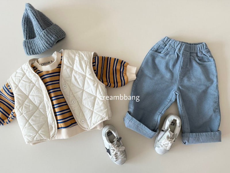 Cream Bbang - Korean Children Fashion - #littlefashionista - Vivid Corduroy Wide Pants - 8