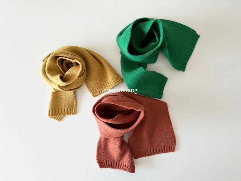 Cream Bbang - Korean Children Fashion - #littlefashionista - Soft Knit Muffler - 6