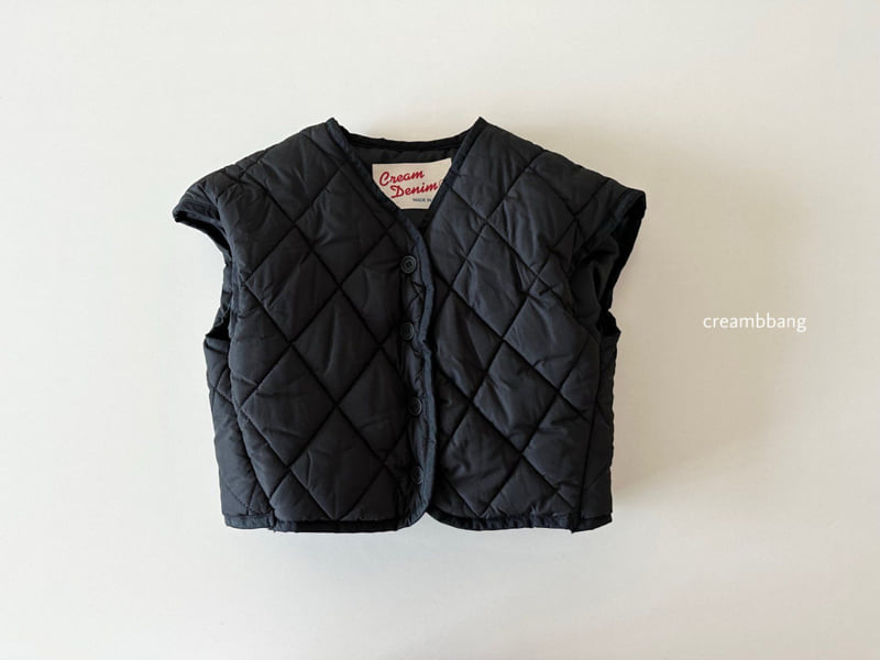 Cream Bbang - Korean Children Fashion - #littlefashionista - Dia Quilted Vest - 5