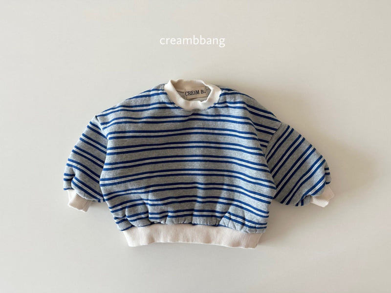 Cream Bbang - Korean Children Fashion - #Kfashion4kids - Joy Soft Fleece Stripe Sweatshirt - 4