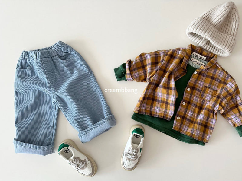 Cream Bbang - Korean Children Fashion - #magicofchildhood - Vivid Corduroy Wide Pants - 9