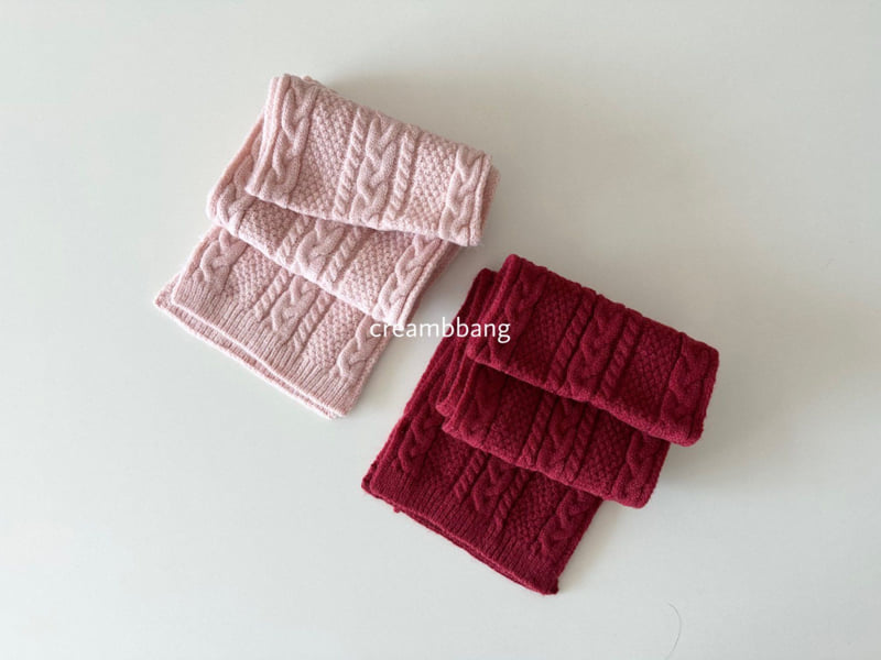 Cream Bbang - Korean Children Fashion - #magicofchildhood - Cable Knit Muffler - 10