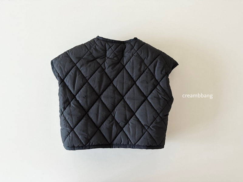 Cream Bbang - Korean Children Fashion - #magicofchildhood - Dia Quilted Vest - 6