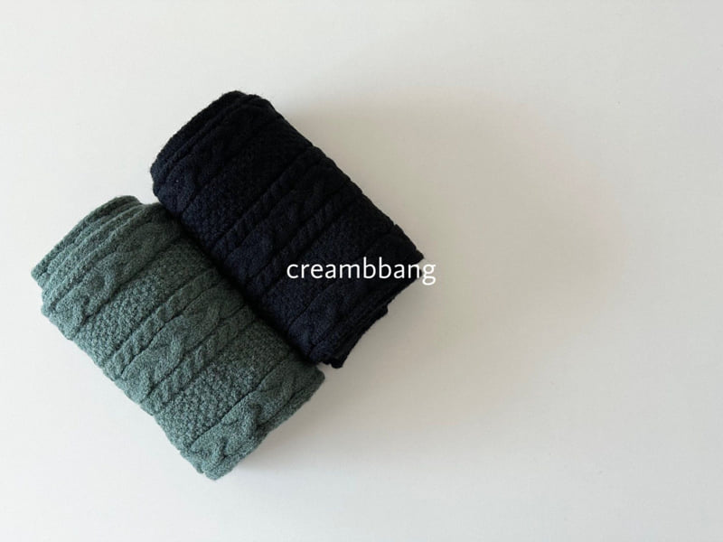 Cream Bbang - Korean Children Fashion - #minifashionista - Cable Knit Muffler - 11