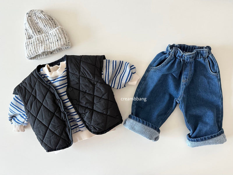 Cream Bbang - Korean Children Fashion - #minifashionista - Dia Quilted Vest - 7