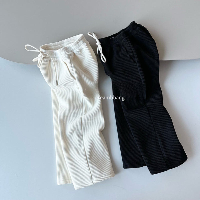 Cream Bbang - Korean Children Fashion - #toddlerclothing - Soft Bonding Ribbed Pants