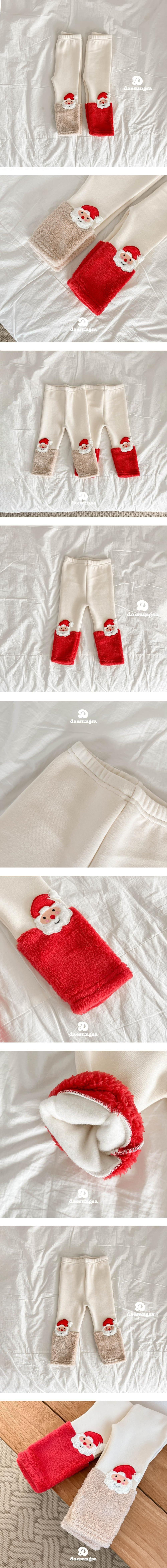 Dae Sung Sa - Korean Children Fashion - #childofig - Brushed Santa Leggings