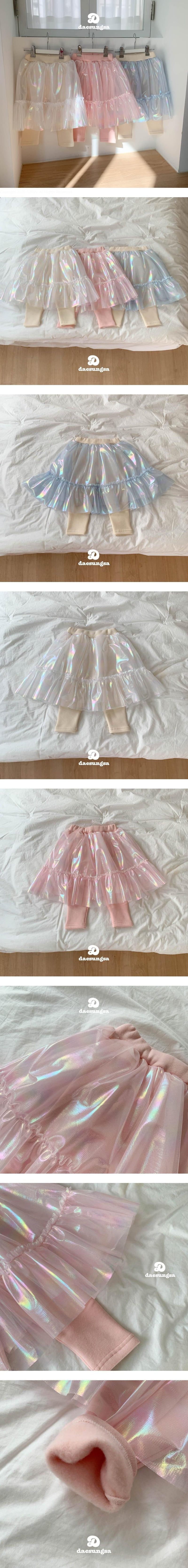 Dae Sung Sa - Korean Children Fashion - #todddlerfashion - Fleece Aurora Tutu Leggings Skirt