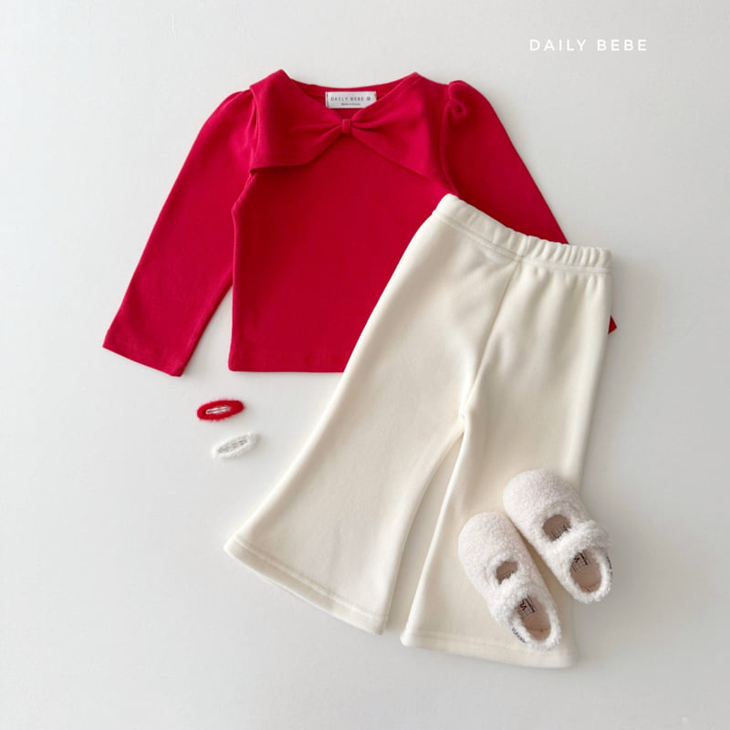 Daily Bebe - Korean Children Fashion - #Kfashion4kids - Ribbon Shoulder Tee - 11