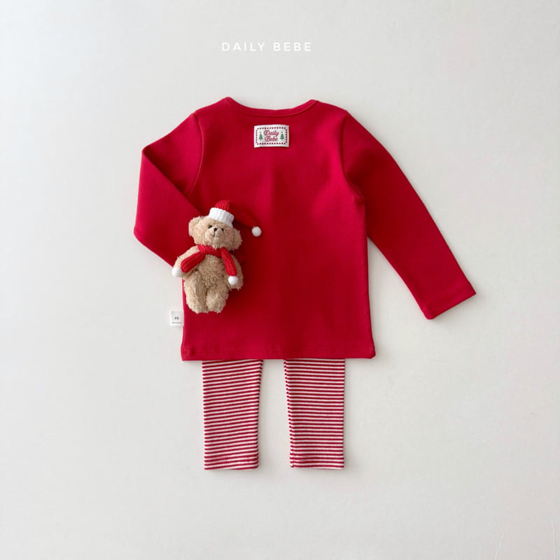 Daily Bebe - Korean Children Fashion - #Kfashion4kids - Merry Easywear Set - 3