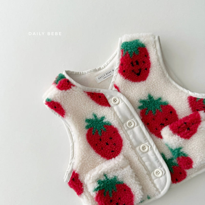 Daily Bebe - Korean Children Fashion - #Kfashion4kids - Fleece Vest - 6