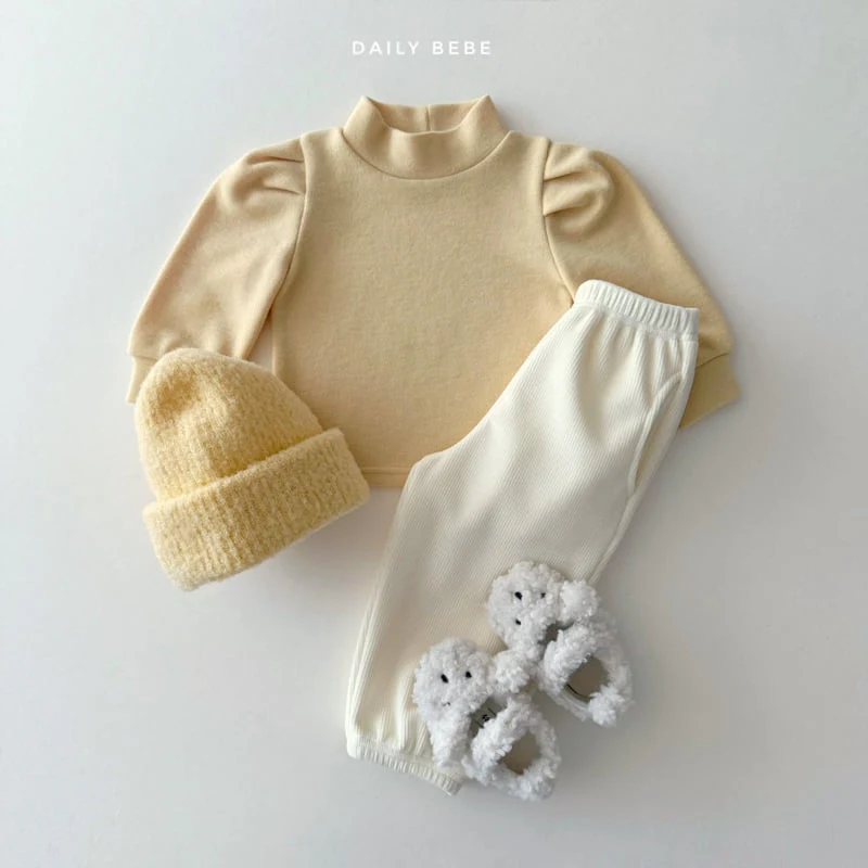 Daily Bebe - Korean Children Fashion - #Kfashion4kids - Peach Puff Tee - 10