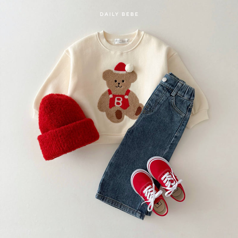 Daily Bebe - Korean Children Fashion - #childofig - Brushed Denim Pants - 11
