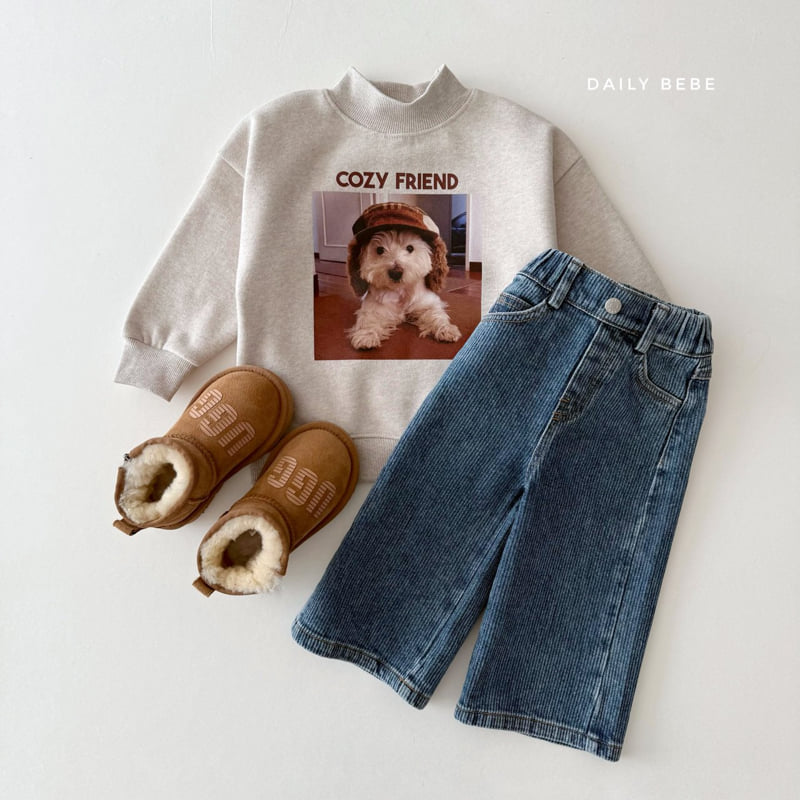 Daily Bebe - Korean Children Fashion - #childofig - Puppy Mockneck Sweatshirt - 11