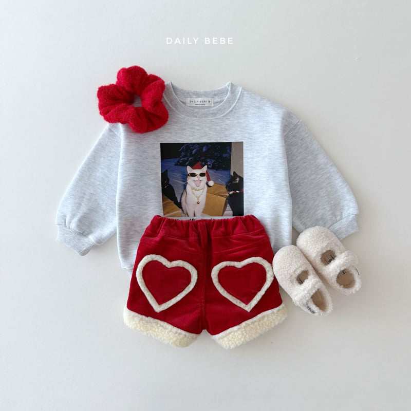 Daily Bebe - Korean Children Fashion - #childofig - Santa Cat Sweatshirt - 7