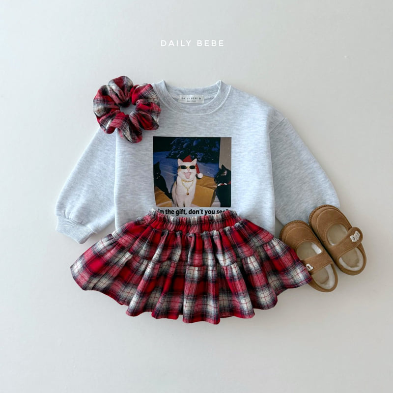 Daily Bebe - Korean Children Fashion - #childofig - Santa Cat Sweatshirt - 8