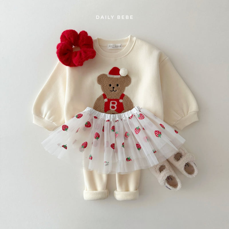 Daily Bebe - Korean Children Fashion - #childofig - Bebe Bear Sweatshirt - 12