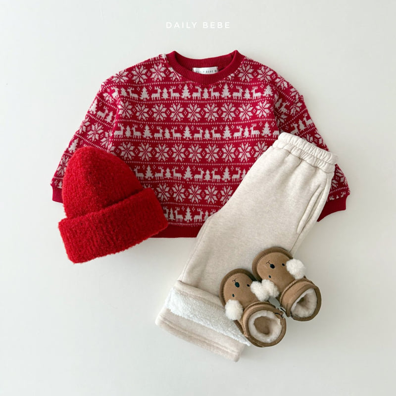 Daily Bebe - Korean Children Fashion - #childrensboutique - Jacquard Sweatshirt - 7