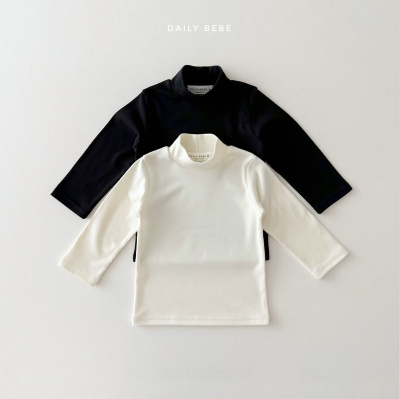 Daily Bebe - Korean Children Fashion - #childrensboutique - Basic Mockneck Tee