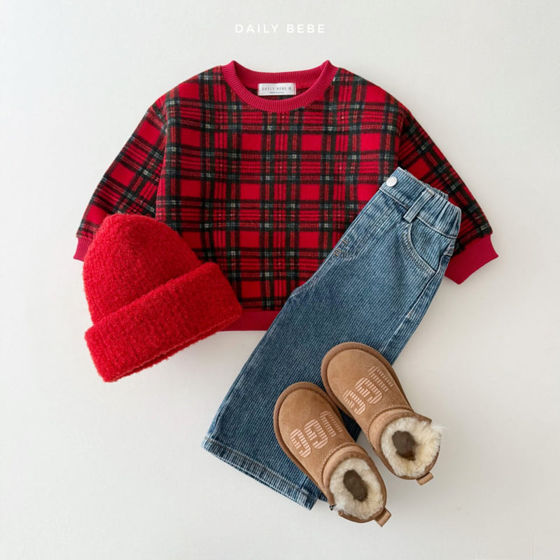 Daily Bebe - Korean Children Fashion - #childrensboutique - Brushed Denim Pants - 12