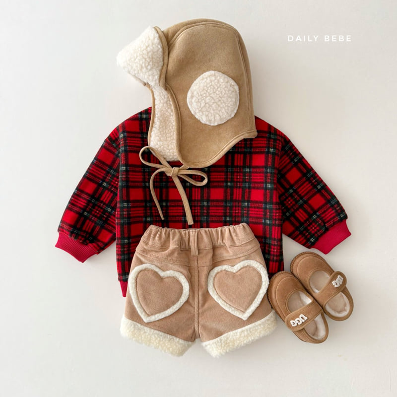 Daily Bebe - Korean Children Fashion - #designkidswear - Fluffy Heart Shorts - 11