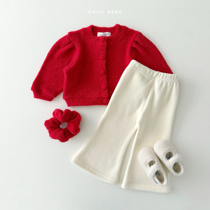 Daily Bebe - Korean Children Fashion - #designkidswear - Bouclé Cardigan - 5