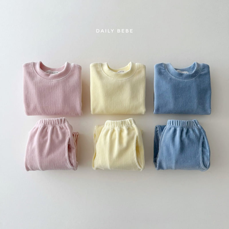 Daily Bebe - Korean Children Fashion - #designkidswear - Velour Jogger Set