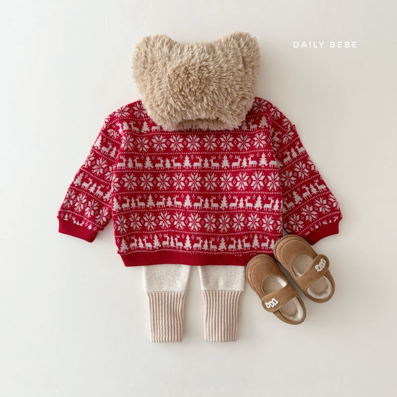 Daily Bebe - Korean Children Fashion - #discoveringself - Jacquard Sweatshirt - 9