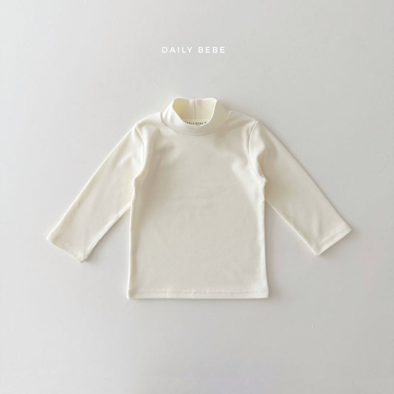 Daily Bebe - Korean Children Fashion - #discoveringself - Basic Mockneck Tee - 3
