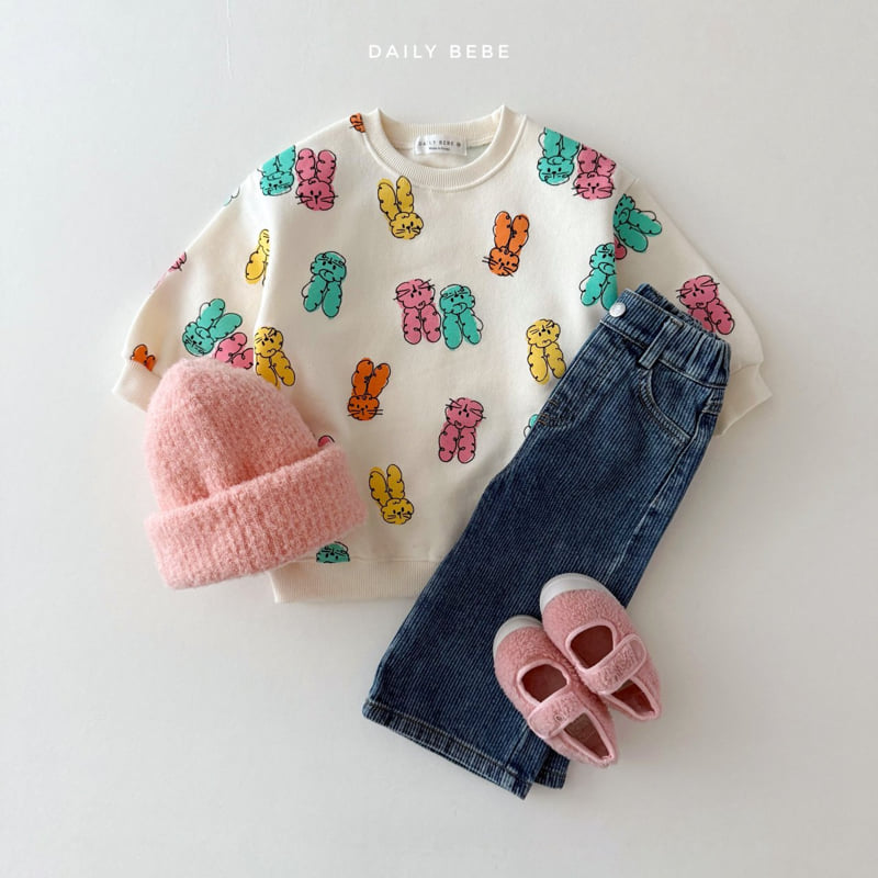 Daily Bebe - Korean Children Fashion - #discoveringself - Long Sweatshirt - 9