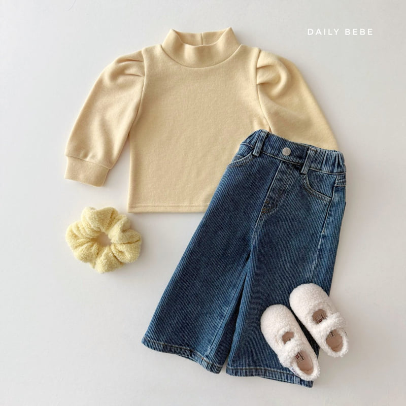 Daily Bebe - Korean Children Fashion - #discoveringself - Peach Puff Tee - 5