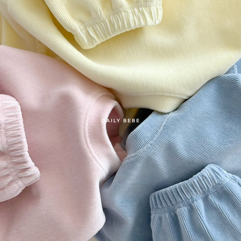 Daily Bebe - Korean Children Fashion - #fashionkids - Velour Jogger Set - 3