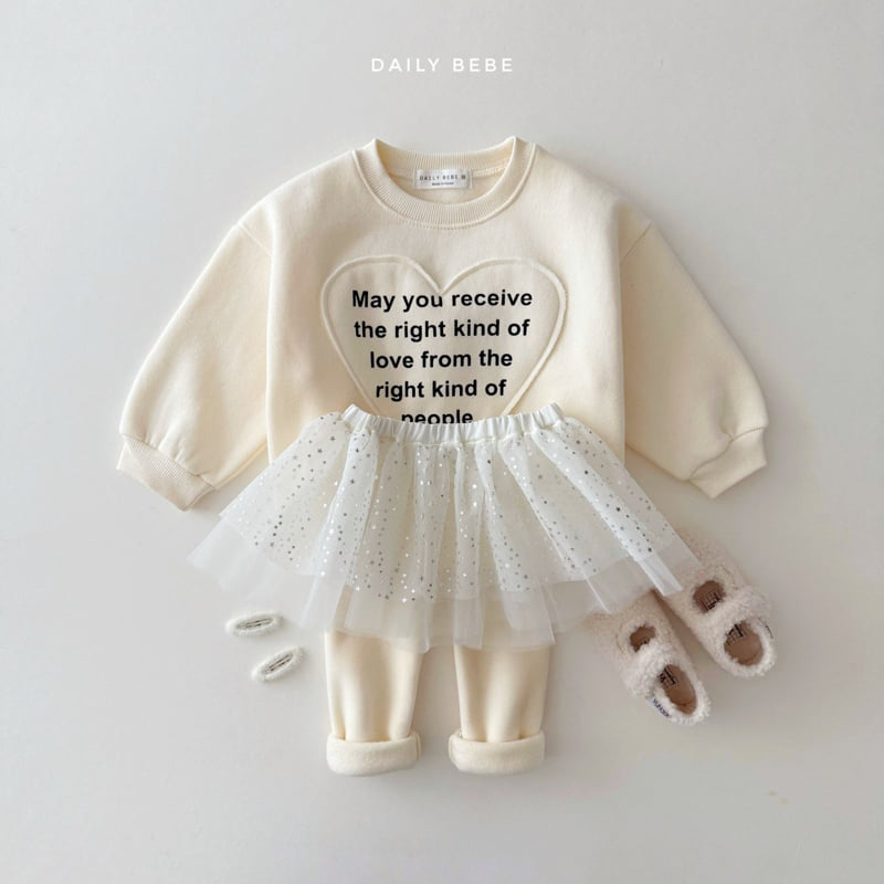 Daily Bebe - Korean Children Fashion - #fashionkids - Heart Patch Sweatshirt - 8