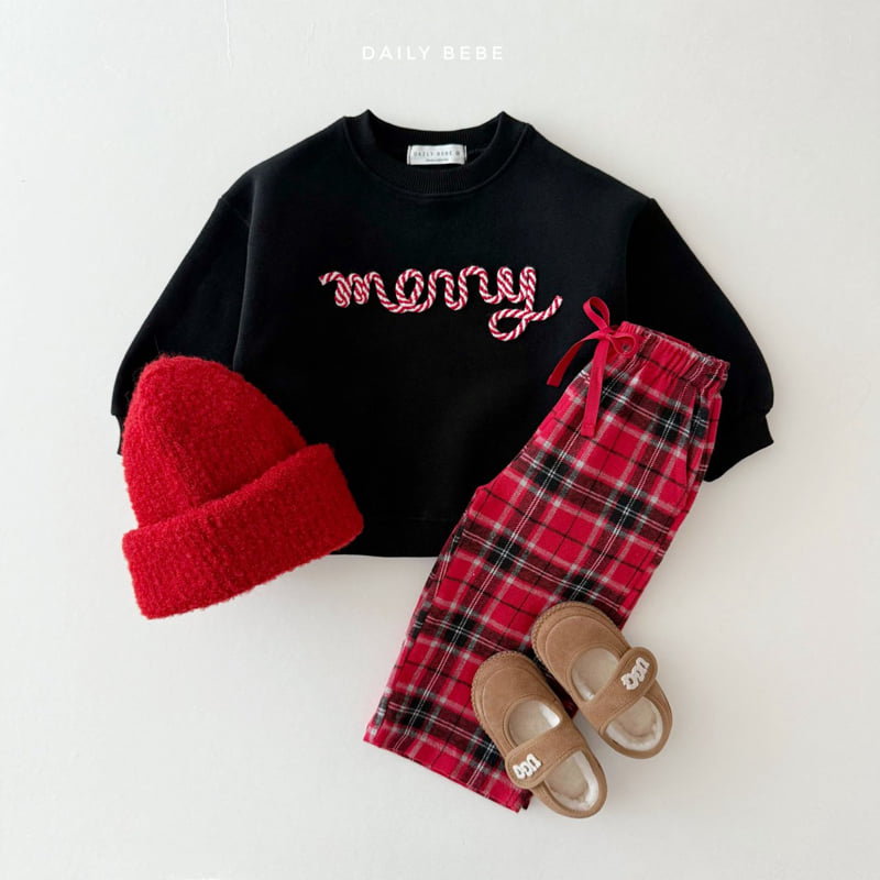 Daily Bebe - Korean Children Fashion - #kidsshorts - Merry Check Pants - 12