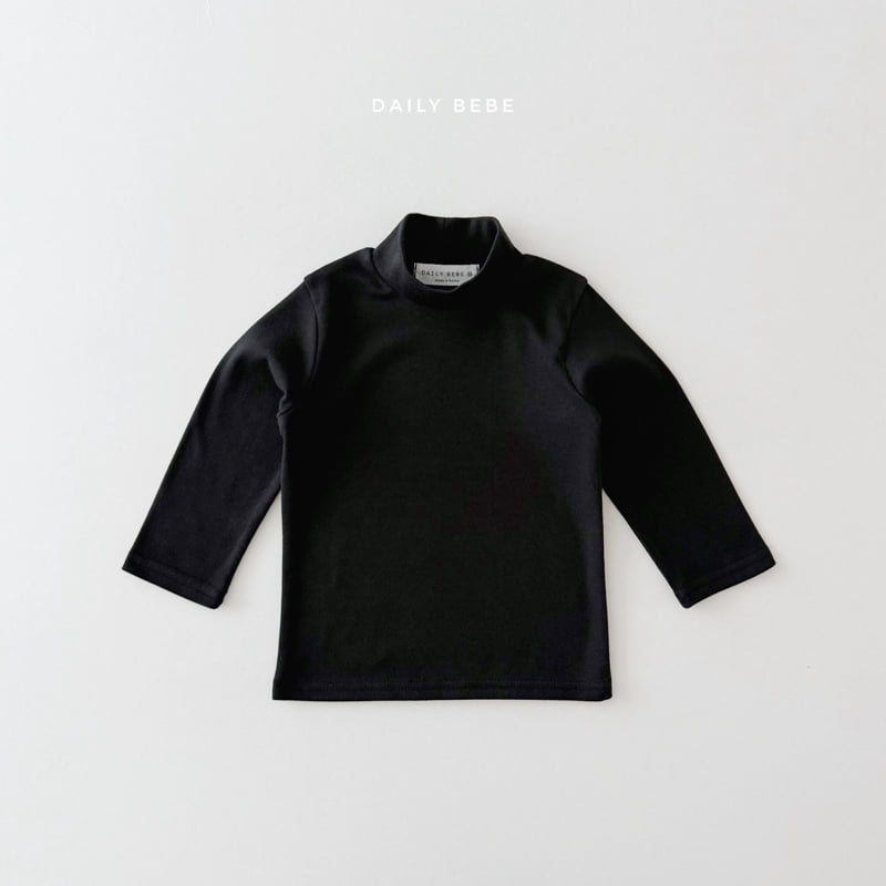 Daily Bebe - Korean Children Fashion - #kidsshorts - Basic Mockneck Tee - 5