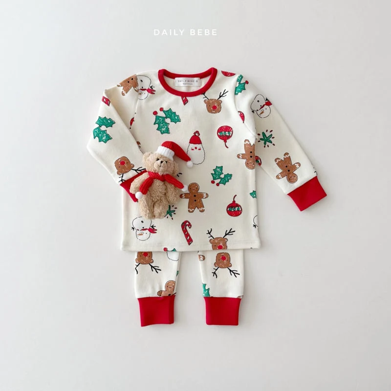 Daily Bebe - Korean Children Fashion - #kidsshorts - Rudolph Easywear Set - 3