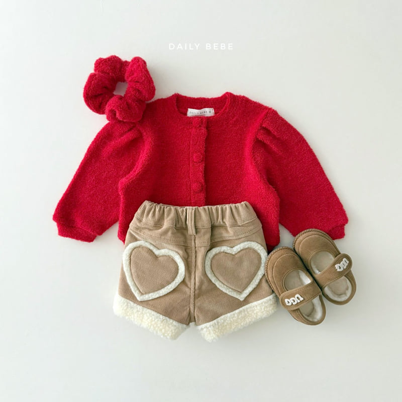 Daily Bebe - Korean Children Fashion - #kidsshorts - Bouclé Cardigan - 8