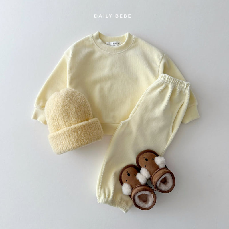 Daily Bebe - Korean Children Fashion - #fashionkids - Velour Jogger Set - 4