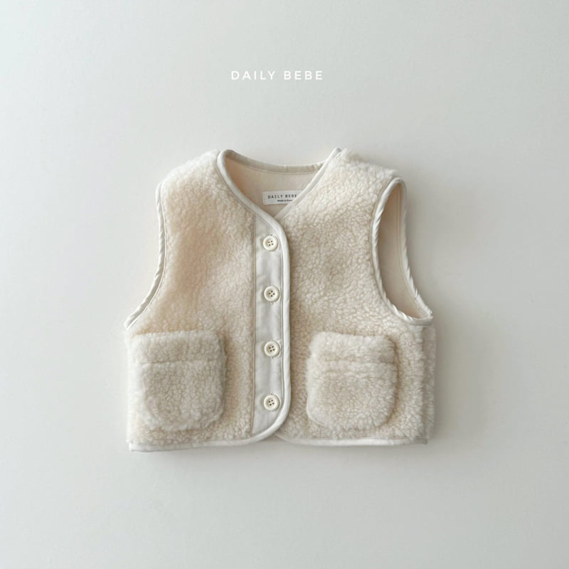 Daily Bebe - Korean Children Fashion - #kidsshorts - Fleece Vest - 3