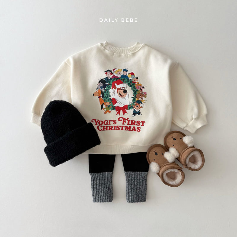Daily Bebe - Korean Children Fashion - #kidsshorts - Wreath Sweatshirt - 12