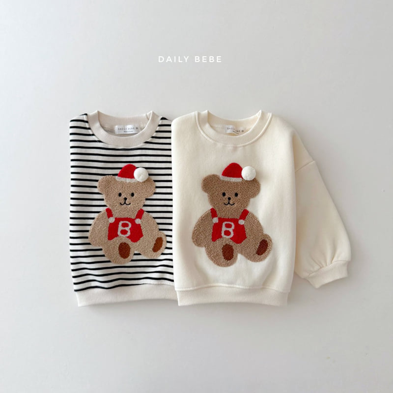 Daily Bebe - Korean Children Fashion - #kidsshorts - Bebe Bear Sweatshirt