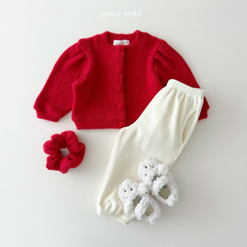 Daily Bebe - Korean Children Fashion - #kidsstore - Bouclé Cardigan - 9