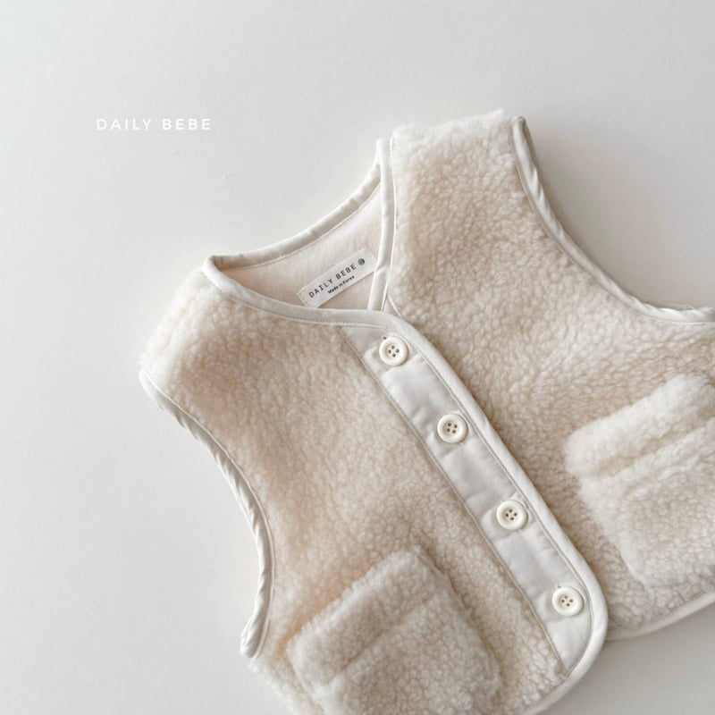 Daily Bebe - Korean Children Fashion - #kidsshorts - Fleece Vest - 4
