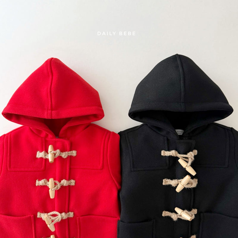 Daily Bebe - Korean Children Fashion - #kidzfashiontrend - Daily Hooded Coat