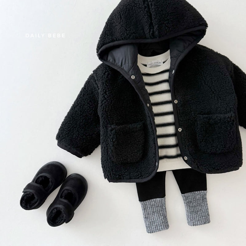 Daily Bebe - Korean Children Fashion - #kidzfashiontrend - Reversible Hood Jacket - 10