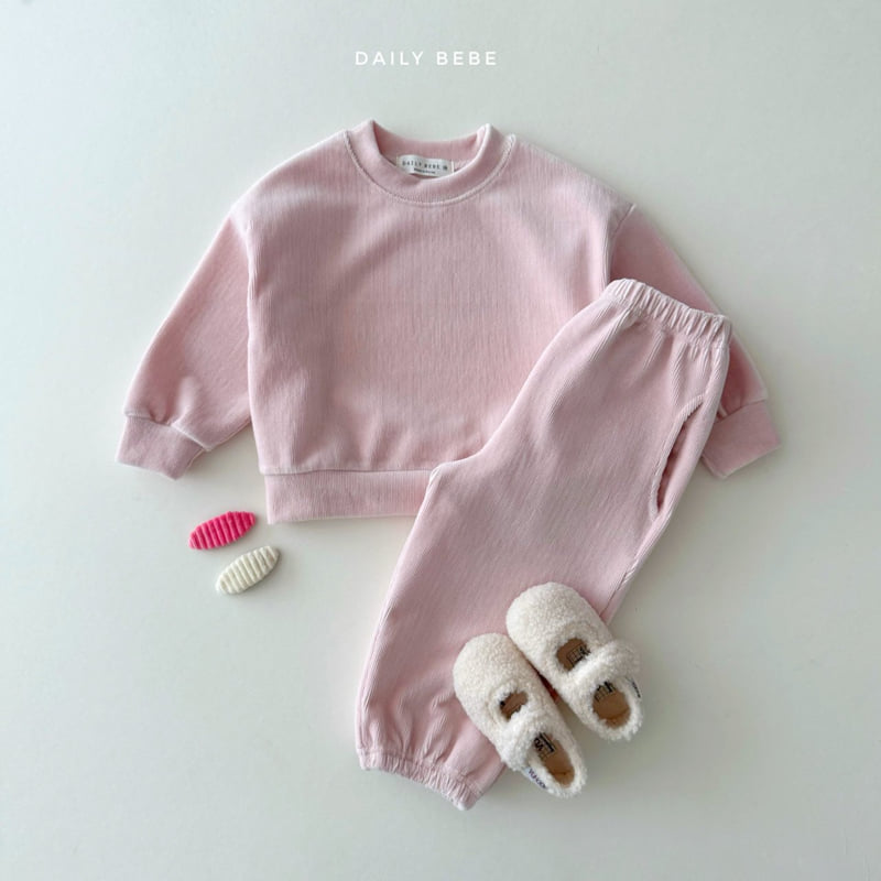 Daily Bebe - Korean Children Fashion - #littlefashionista - Velour Jogger Set - 8
