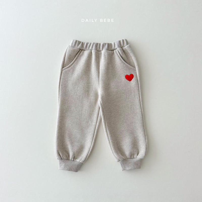 Daily Bebe - Korean Children Fashion - #littlefashionista - Love Jogger Set - 6