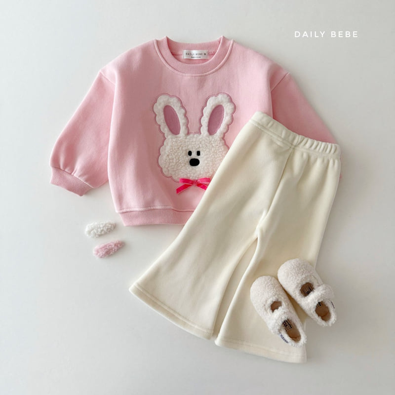 Daily Bebe - Korean Children Fashion - #littlefashionista - Fluffy Ribbon Sweatshirt - 5