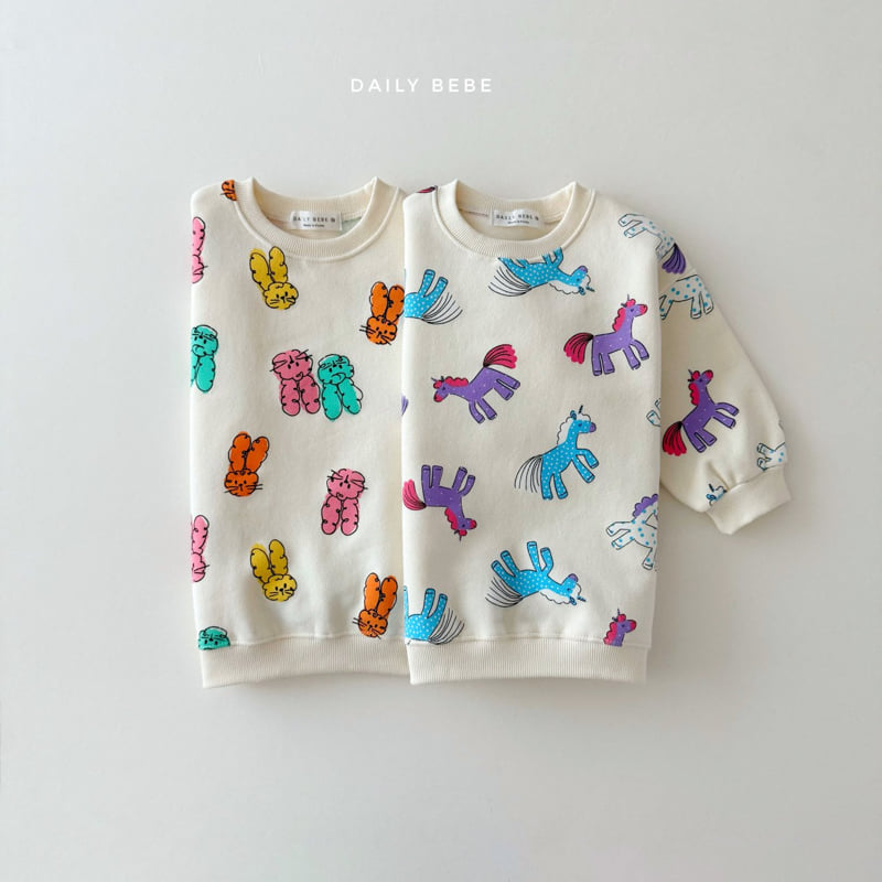 Daily Bebe - Korean Children Fashion - #littlefashionista - Long Sweatshirt