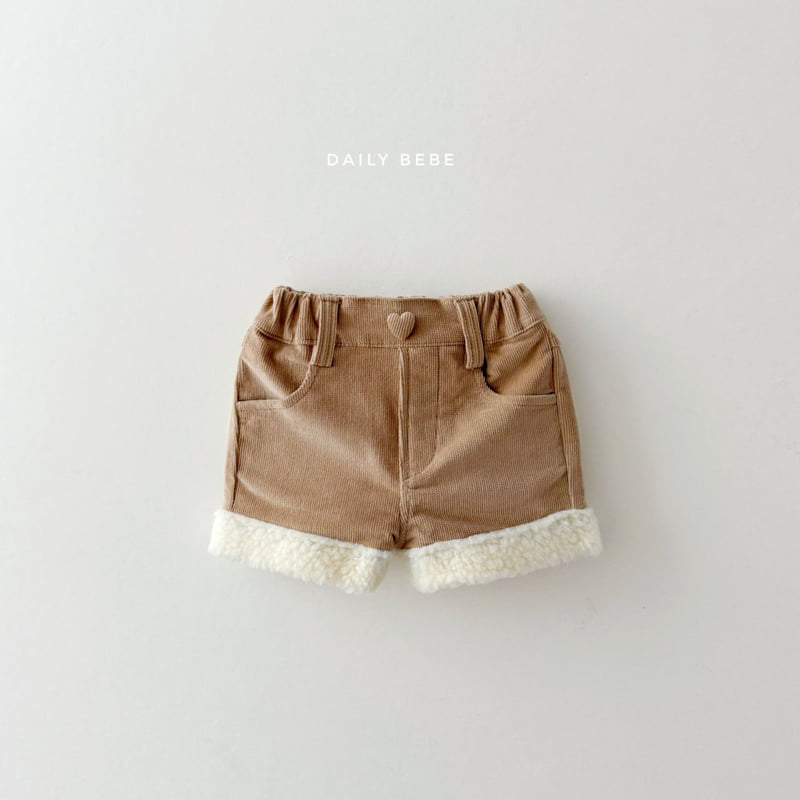 Daily Bebe - Korean Children Fashion - #magicofchildhood - Fluffy Heart Shorts - 3